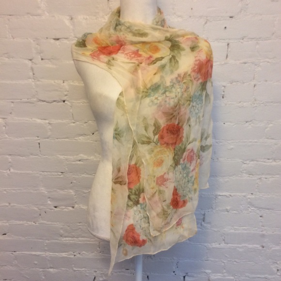 Ralph Lauren Accessories - Ralph Lauren Collection silk scarf pink floral